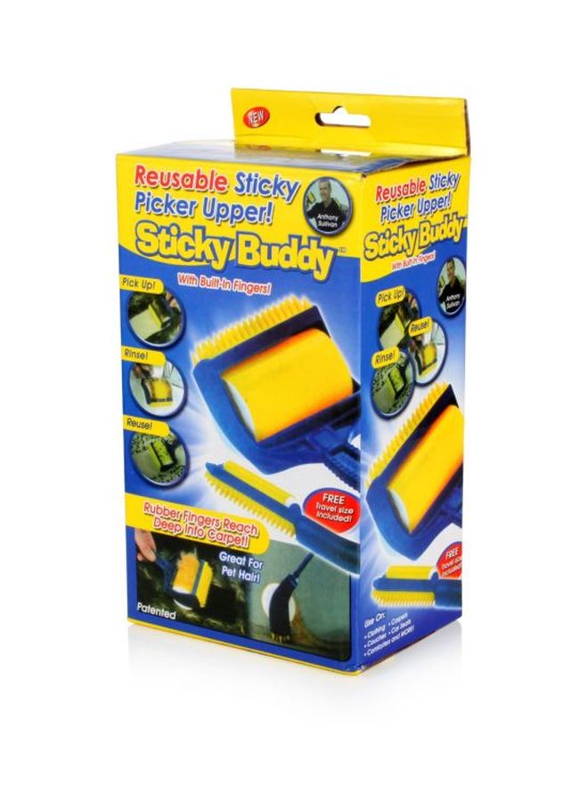 2-Piece Multipurpose Lint Roller Set Blue/Yellow