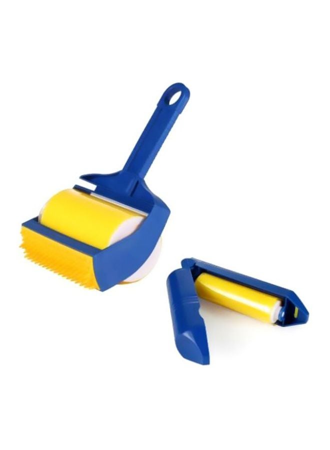 Dust Removing Lint Roller Brush Yellow/Blue
