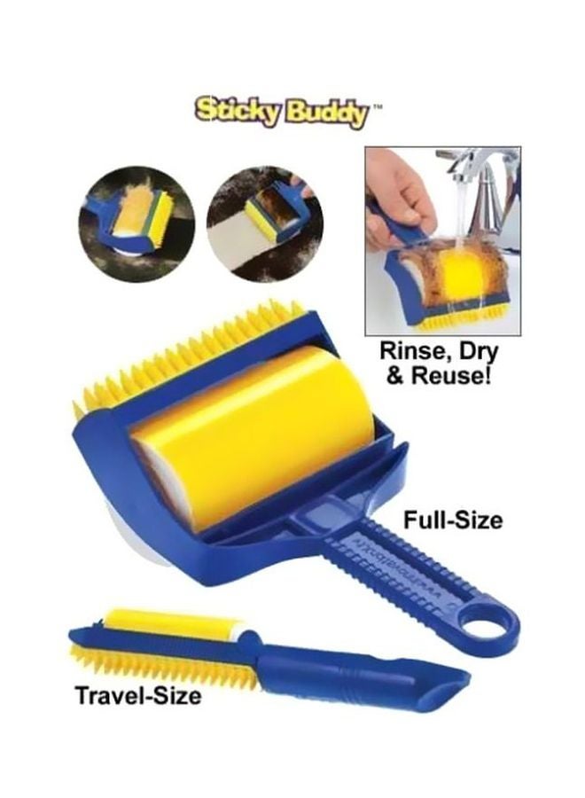Dust Removing Lint Roller Brush Yellow/Blue