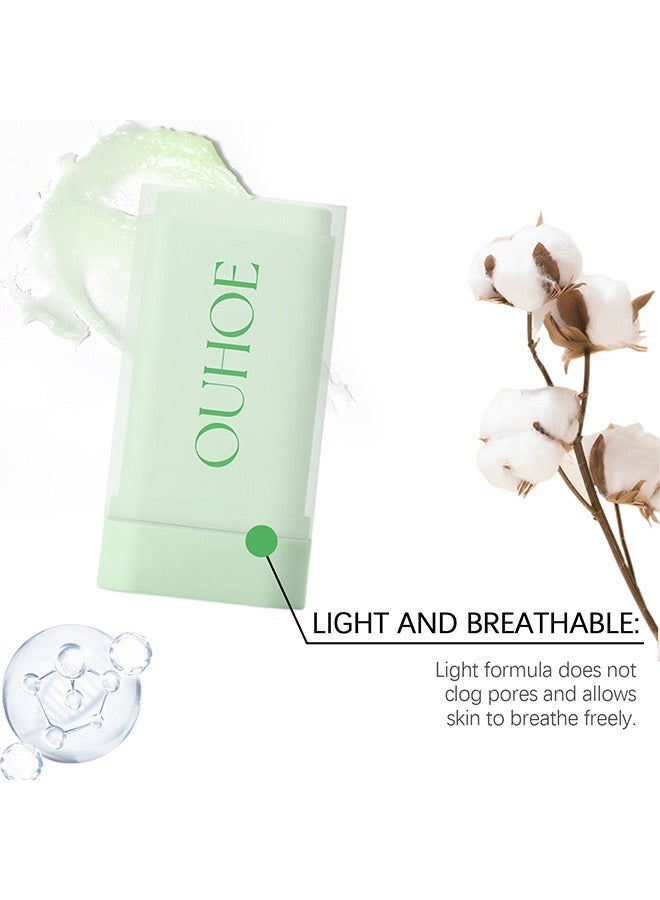 Cotton Soft Sun Stick SPF50+ PA++++ ,Protects against UV rays, moisturizes, is refreshing, non-sticky, and comfortable on the skin, 20g, Light Blue