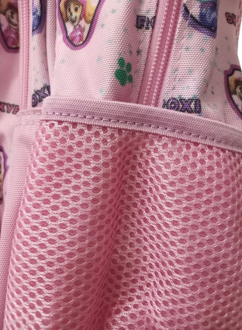 Paw Patrol Rolling Backpack, Pink, with Skye and Everest Character Prints, Size: 16 Inch