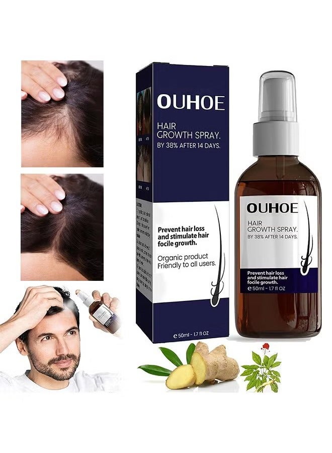 Hair Growth Spray, Hair Growth Serum Spray, Ultra Hair Growth Formula Serum Spray, Grow Thicker Hair In 8 Weeks