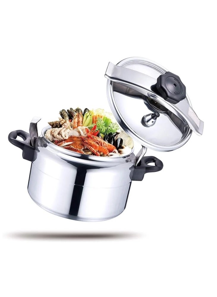 HTH 15L Pressure Cooker Aluminum for Household, Super-pressure Cooker Secure Cookerware, Silver