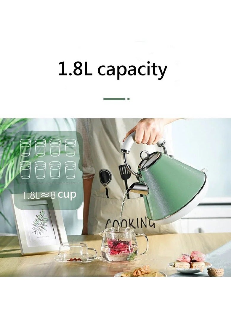 1.8L Electric Kettle Hot Water Quick Heating 304 Stainless Steel Automatic Power Off Home Large Capacity Kettle Heater 220V