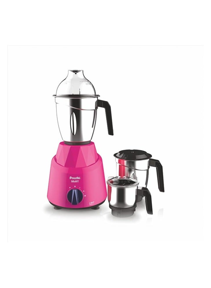 Preethi Galaxy MG225 Mixer Grinder, 750 watt, Pink, 3 Jars