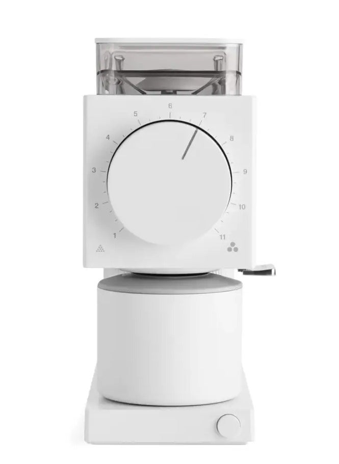 Ode Gen 2 Brew Grinder - Electric Coffee Beans Grinder, With 31 Settings For Drip, French Press & Cold Brew, Small Footprint, 64mm Burrs - White