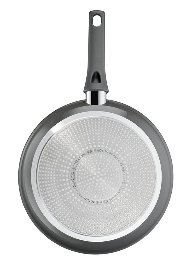 Ceramic Pan Les Specialists Oven Dish Non-Stick Coating Aluminum Heat Diffusion Easy Cleaning Made in France C4260653 Grey 28cm