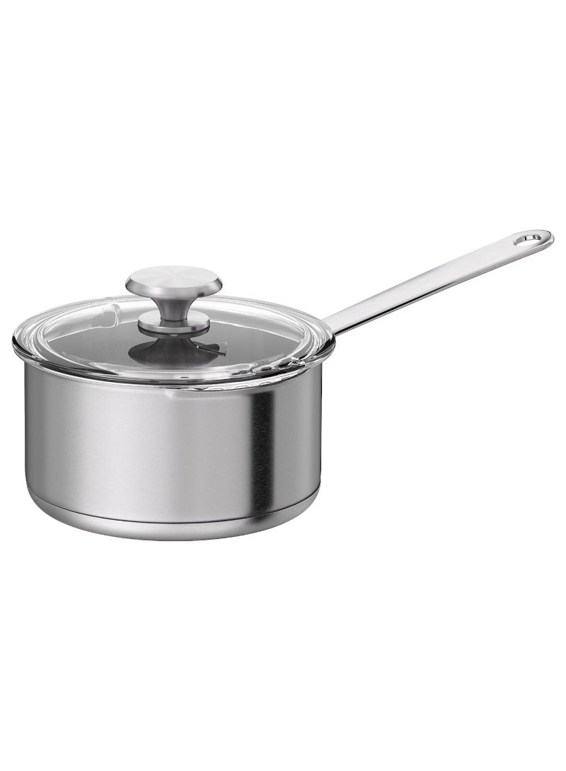 HEMKOMST Saucepan with lid, 2 l