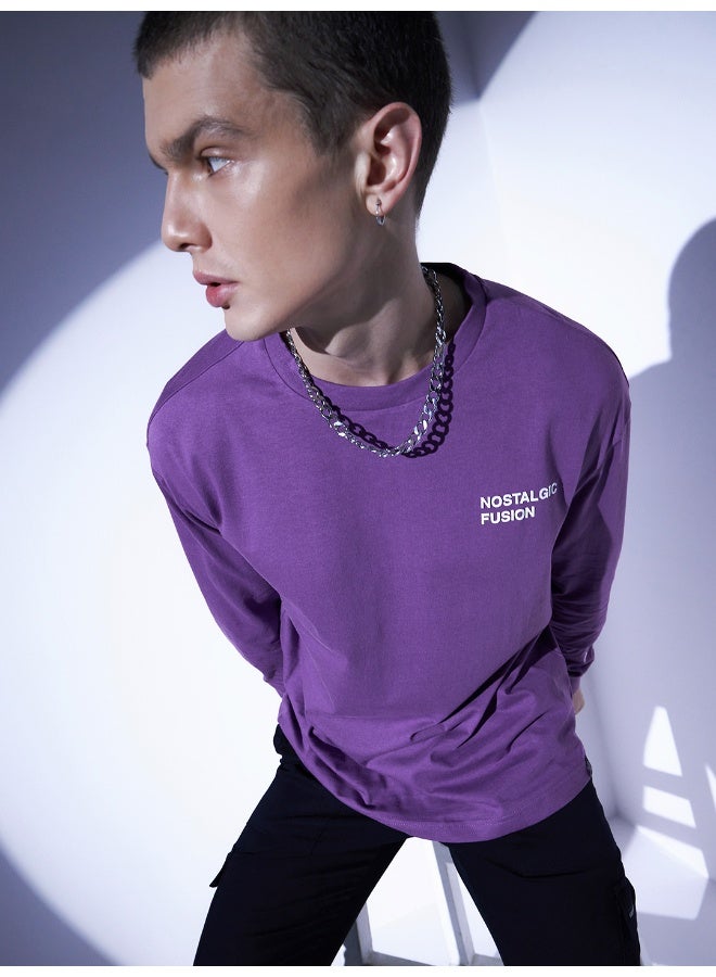 Men Purple T-Shirts - Stylish and Comfortable for Everyday Wear