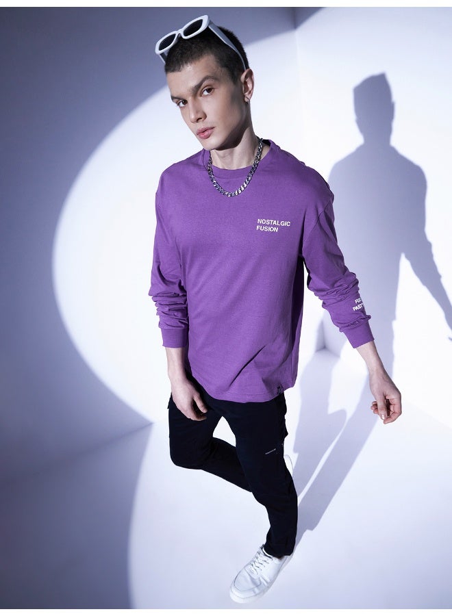 Men Purple T-Shirts - Stylish and Comfortable for Everyday Wear