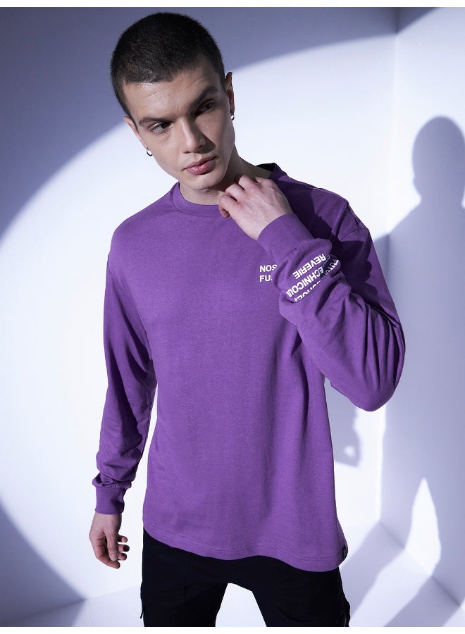 Men Purple T-Shirts - Stylish and Comfortable for Everyday Wear