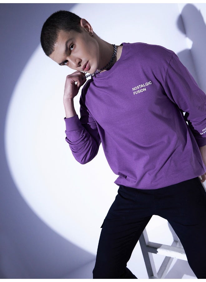 Men Purple T-Shirts - Stylish and Comfortable for Everyday Wear