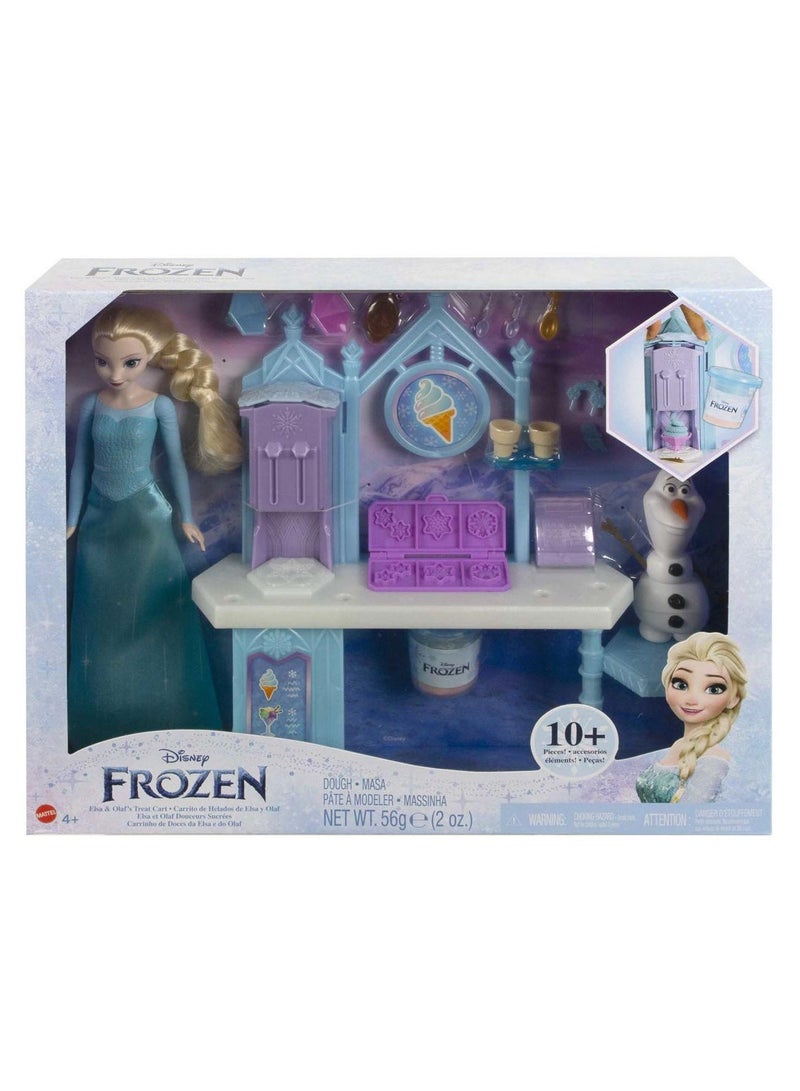 Frozen Doll - Elsa Olaf and the Treat Cart Ice-Cream Playset