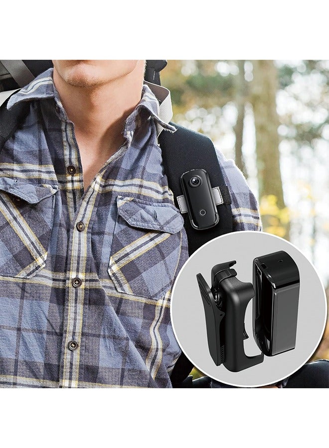 SJCAM C100+ Mini WiFi Action Camera 4K30fps Pocket Wearable Body Camera, Magnetic APP Control, Underwater 98FT Waterproof Helmet Camera with Mount Kits 32G SD Card, Weighs 1oz, 2.4 * 1 * 0.6 inch
