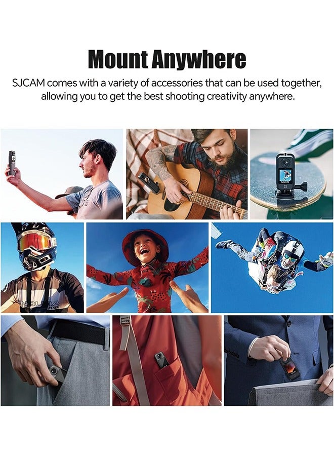 SJCAM C300 4K30fps Action Camera 5GWIFI Sport Camera with Touch Screen 8xZoom 96ft Underwater Camera Accessories Kit for Outdoors Activities