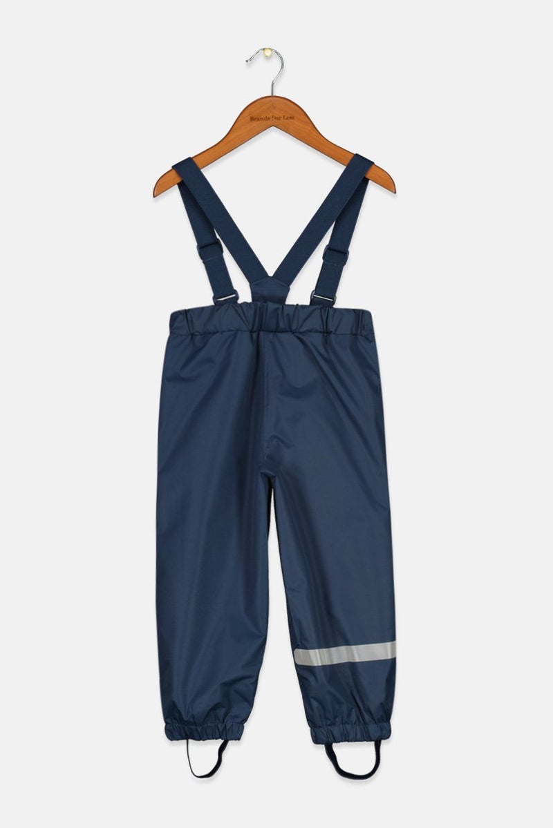 Toddlers Boy Solid With Suspender Trouser, Navy