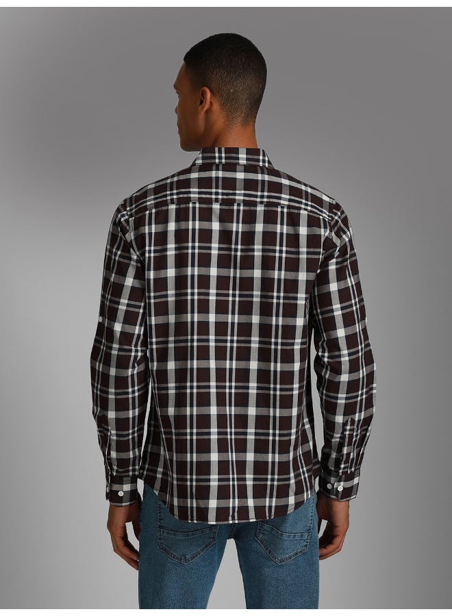 Men's Maroon Shirt - Sleek and Stylish for All Occasions