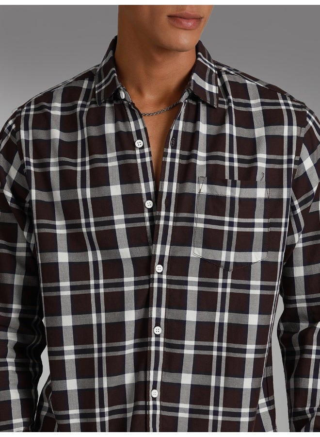 Men's Maroon Shirt - Sleek and Stylish for All Occasions