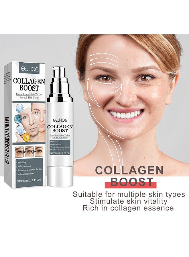 Collagen Anti-Wrinkle Cream, 30ml Anti Wrinkle Serum, Lightens Fine Lines, Firming and Moisturizes Skin Repair Cream