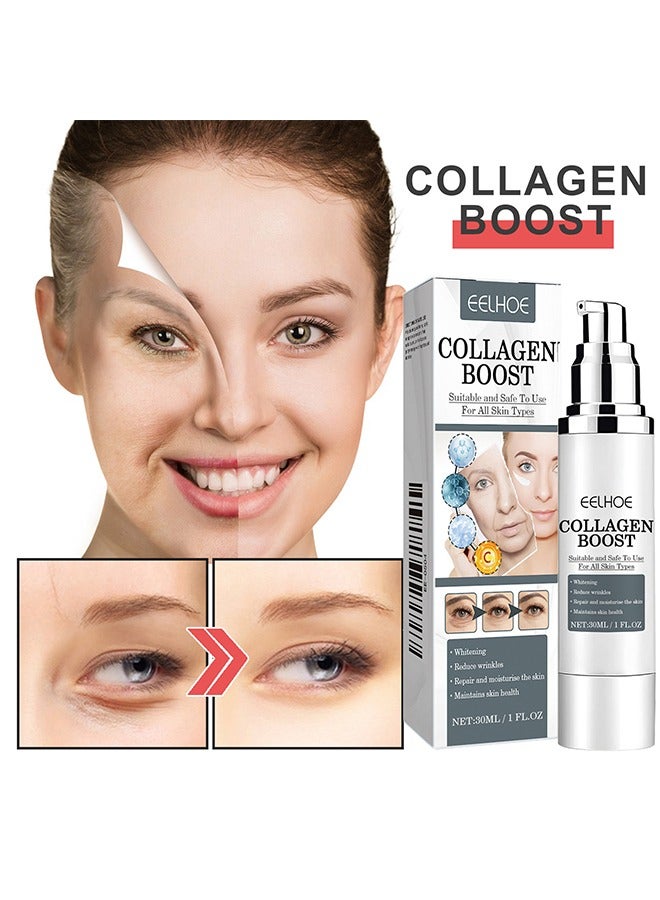 Collagen Anti-Wrinkle Cream, 30ml Anti Wrinkle Serum, Lightens Fine Lines, Firming and Moisturizes Skin Repair Cream