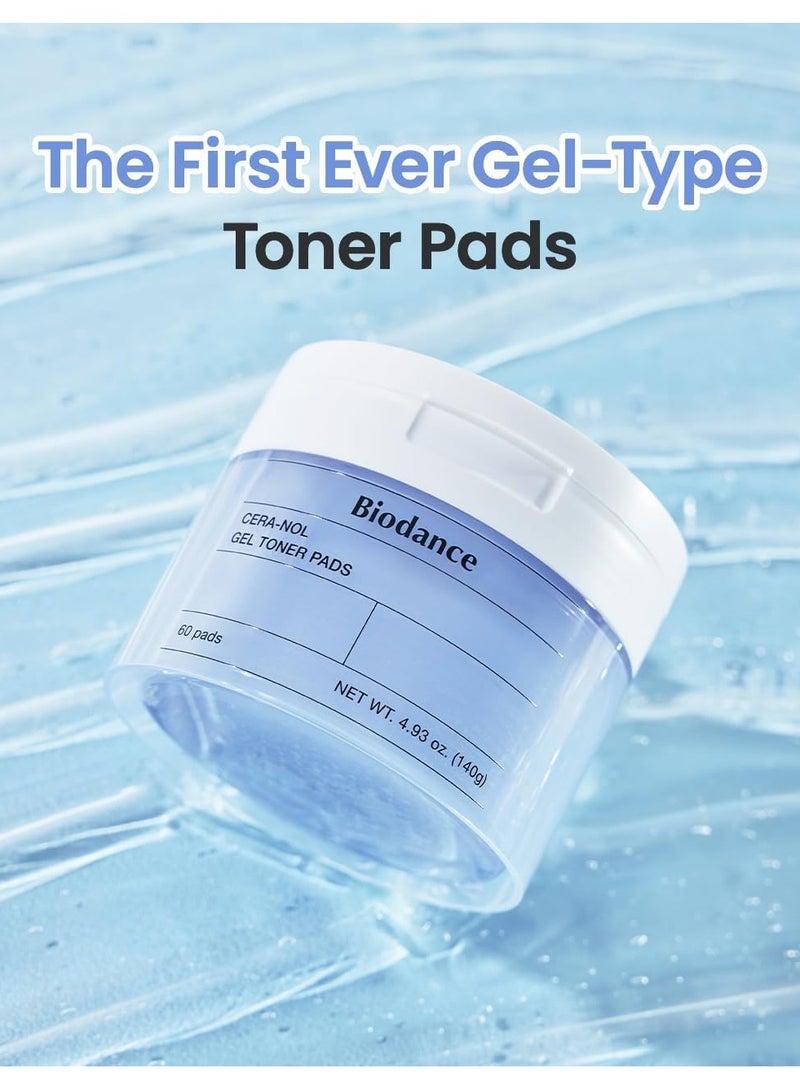 Biodance Cera-nol Gel Toner Pads 4.93 fl.oz.(140g), 60Pads