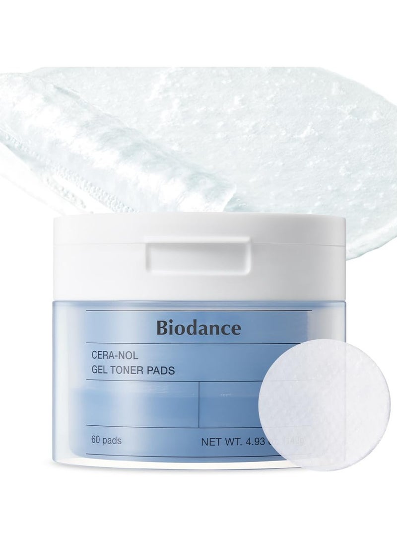 Biodance Cera-nol Gel Toner Pads 4.93 fl.oz.(140g), 60Pads