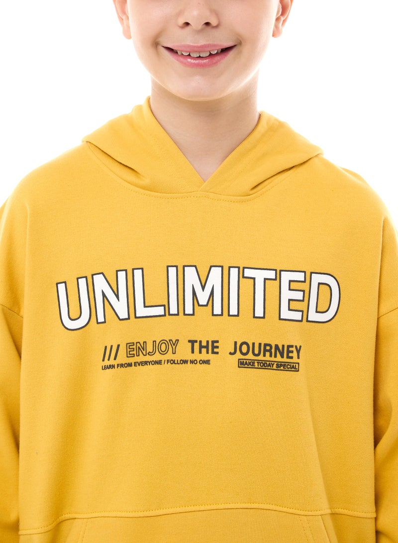 Boys' Hoodie  (8-14yrs) Mustard