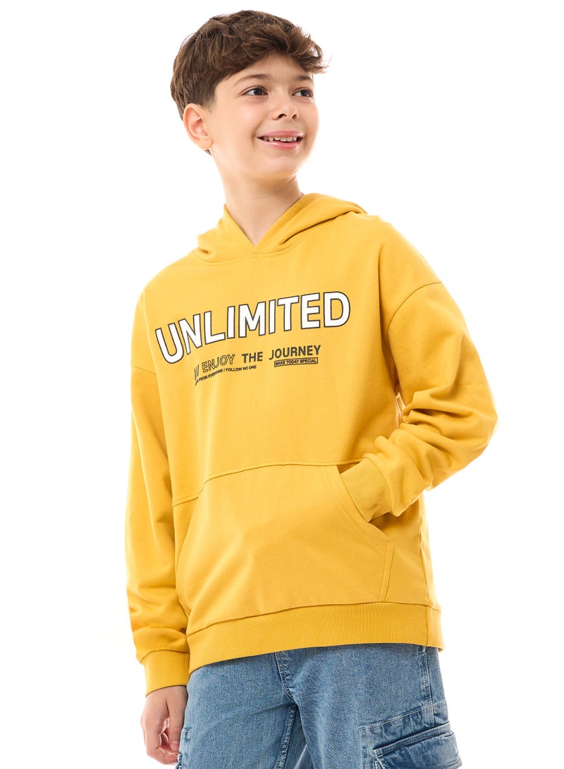 Boys' Hoodie  (8-14yrs) Mustard