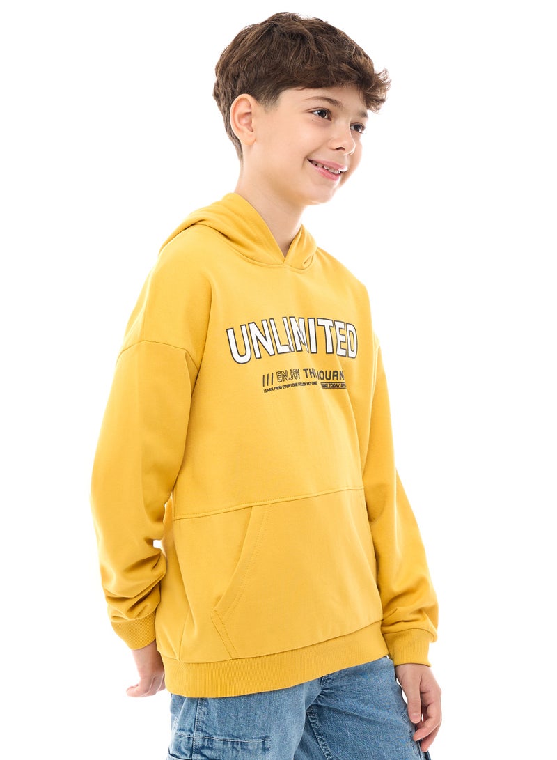 Boys' Hoodie  (8-14yrs) Mustard