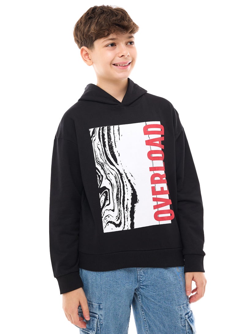 Boys' Graphic Printed Hoodie 