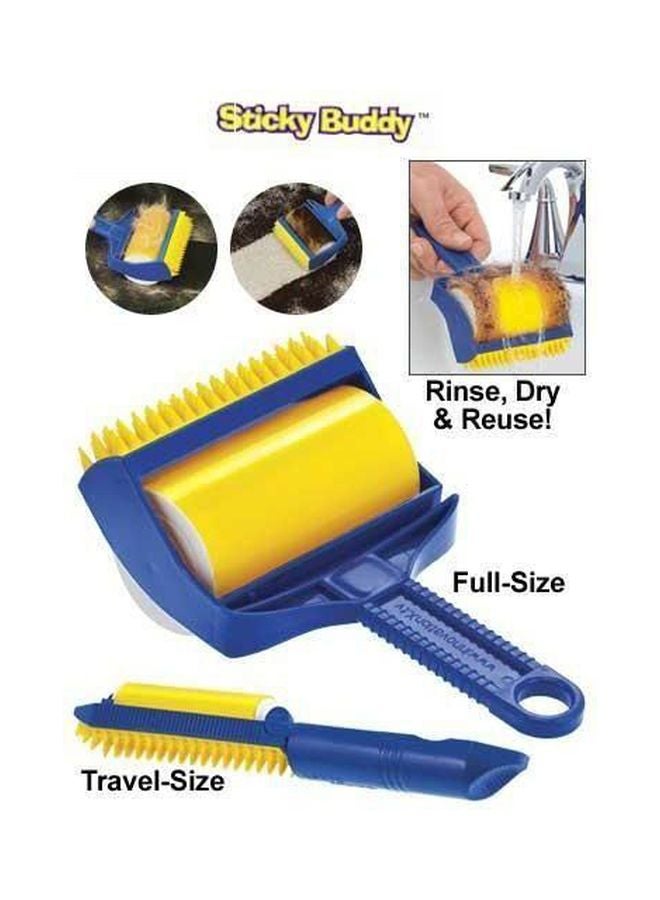 Reusable Sticky Picker Cleaner Lint Roller Blue/Yellow