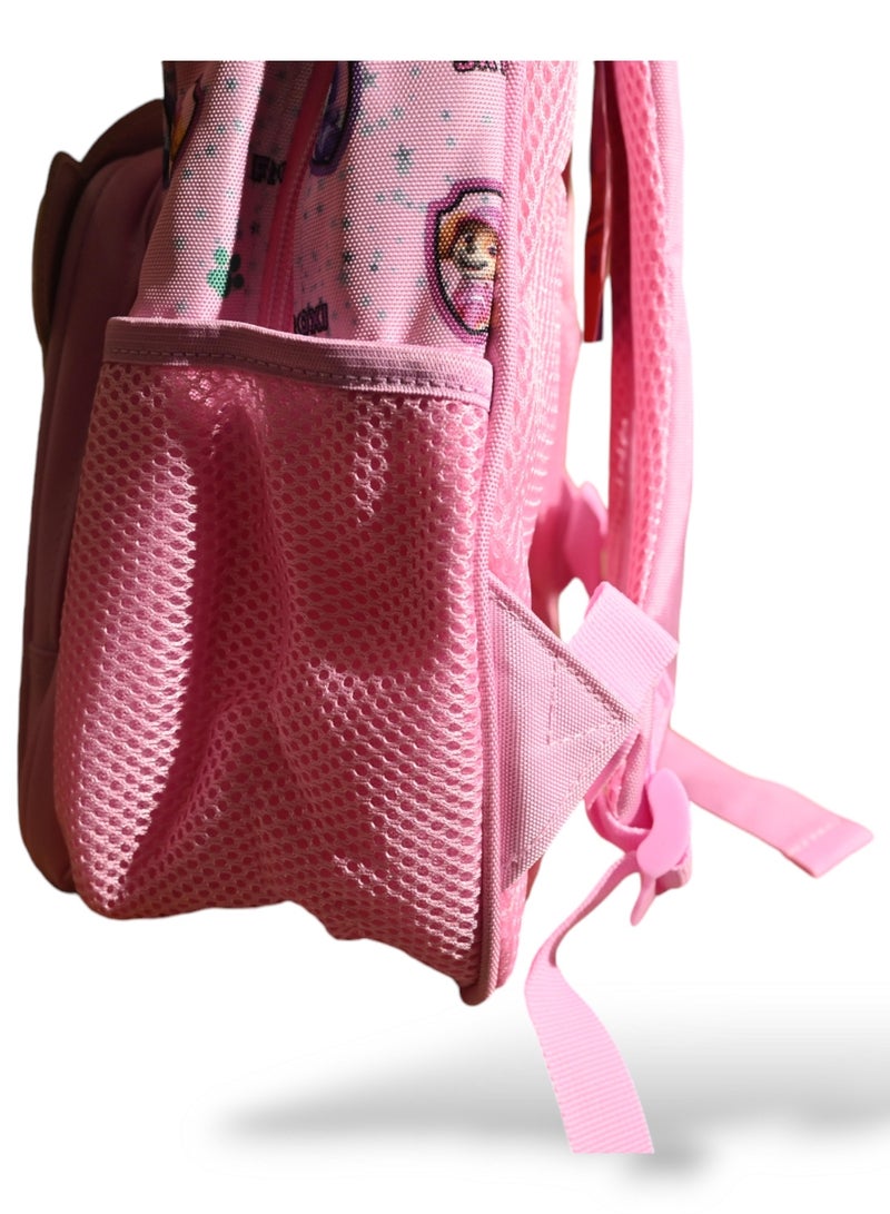Paw Patrol Backpack, Pink, Featuring Skye and Roxy Characters, Size: 16 Inch