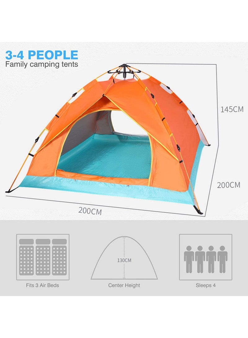 4-Person Waterproof Camping Tent with Easy Setup – All-Season Outdoor Shelter for Hiking, Backpacking, and Family Camping