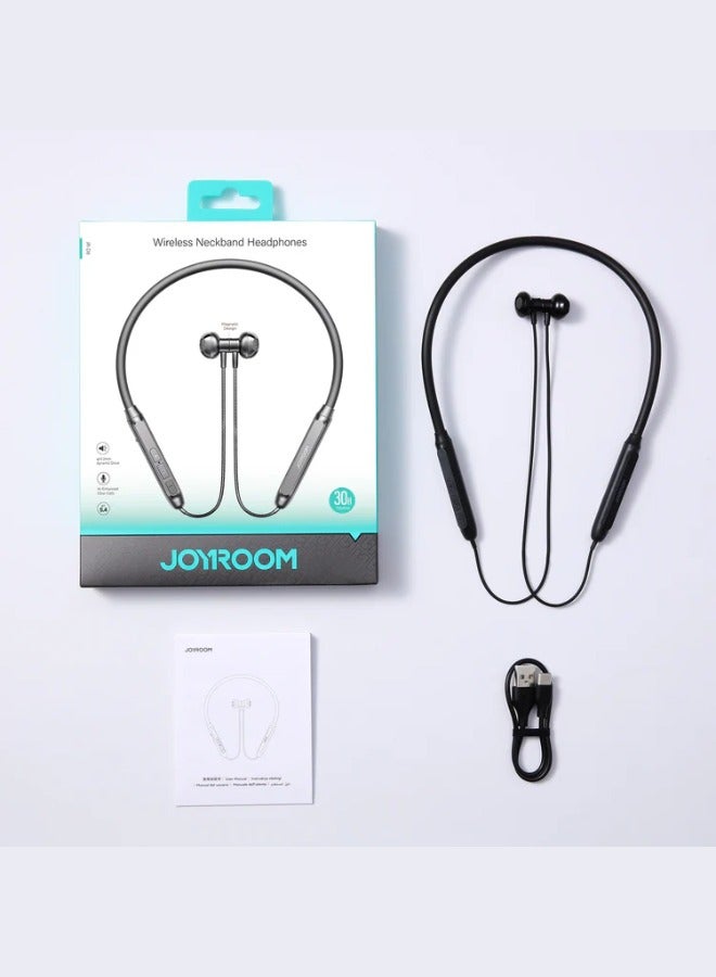 JR-D8 Neckband Wireless Bluetooth Sports Outdoor Earphone Black