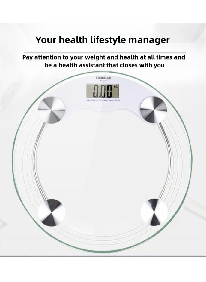 Human Health Electronic Scale Round Scale 33x33x2.5cm