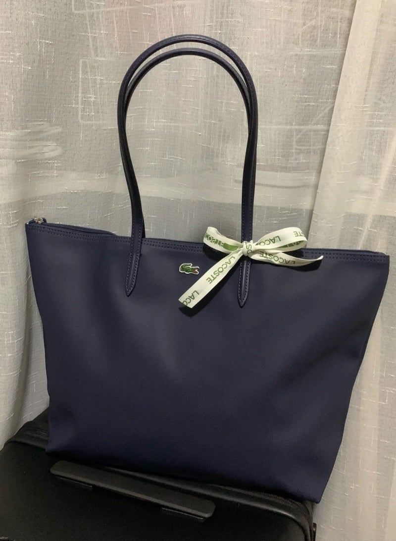 Lacoste Women's Dark Navy Large Tote Bag,Shoulder bag,Shopping Bag NF1888PO