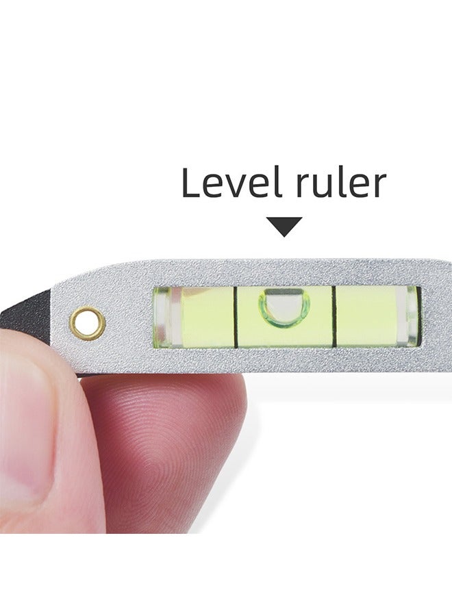 Eyebrow Tattoo Ruler, Professional Microblading Line Marker Ruler Eyebrow Ruler Sticker More Symmetrical, Eyebrow Tattoo Positioning Tool Horizontal Ruler, Reuseable Eyebrow Positioning Tool (Black)