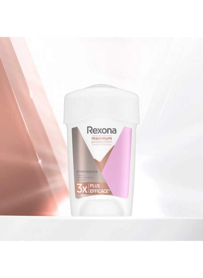 Maximum Protection Deodorant Cream Confidence Anti-Transpirant - 3x Stronger Against Stress 96h, 45 ml