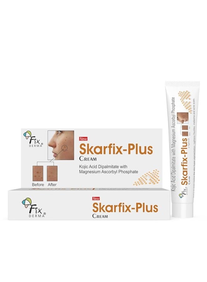 Fixderma 2% Kojic Acid + 1% Arbutin Skarfix-Plus Scar Removal Cream | Hyperpigmentation Removal Cream and Acne Scars Removal Cream | Helps to Reduce Melasma- 15 g