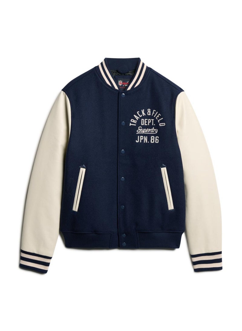 VARSITY CHAIN STITCH BOMBER