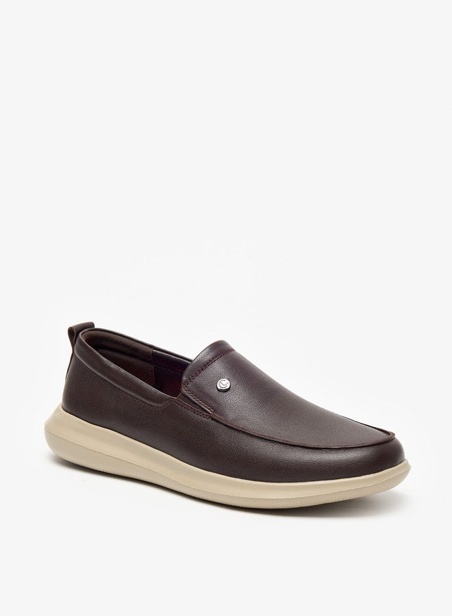 Men Solid Slip-On Loafers