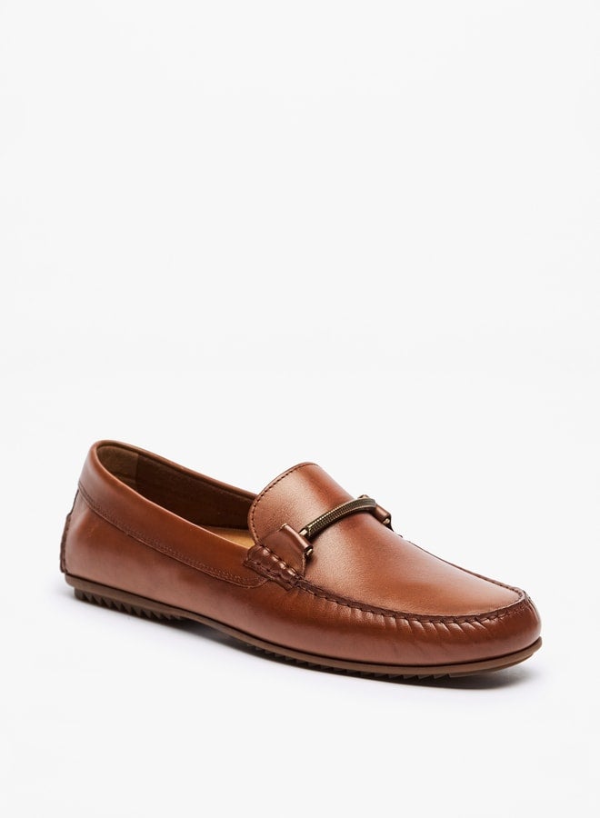 Men's Solid Slip-On Moccasins