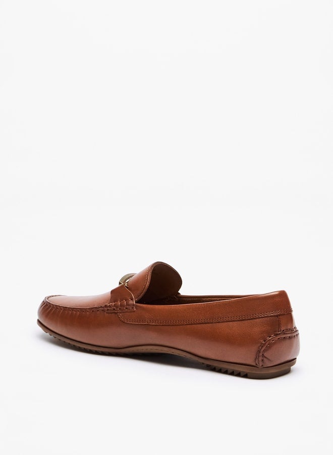 Men's Solid Slip-On Moccasins