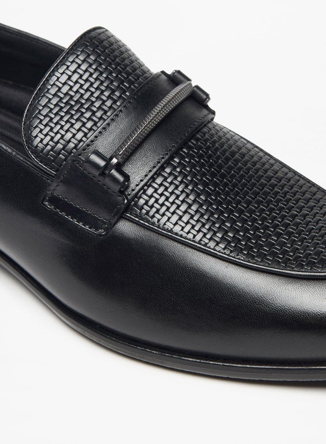 Men's Textured Slip-On Loafers