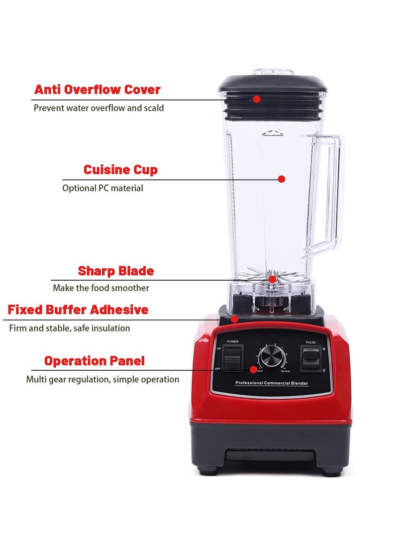 Silver Crust 4500W Heavy Duty Commercial Grade Blender: Multifunctional 2-in-1 Juicer Mixer with 2 Jars SC-1589 | Dishwasher Safe, Stainless Steel Blades | Fruit Processor, Grinder, Smoothie Maker