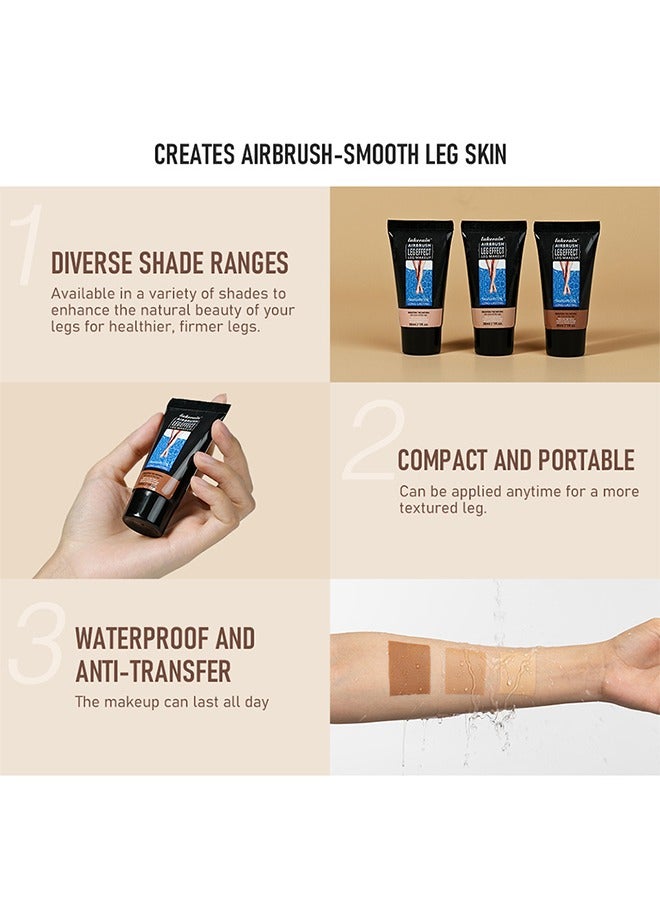 Leg Makeup- Waterproof No Transfer, Leg Vein Cover up Makeup for Varicose Veins Waterproof Black Skin, Leg and Body Scar Cover up Makeup for Tattoo Cover Up #01