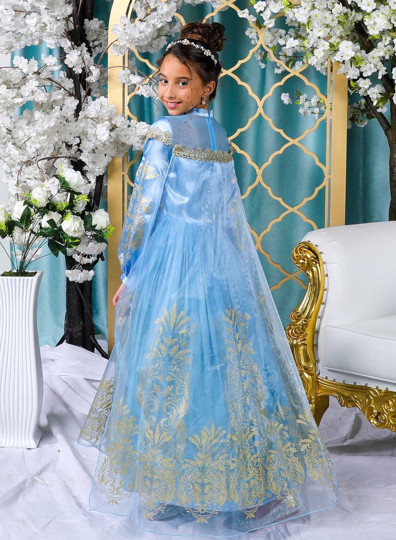 Officially Licensed Disney Golden Princess Cinderella Prestige Dress Up Costume with Headpiece