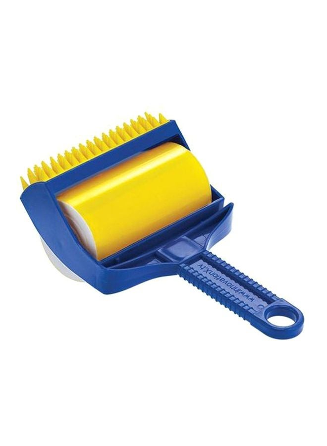 Pet Hair Remover Lint Roller Brush Blue/Yellow 24.4x8.4x20.8cm