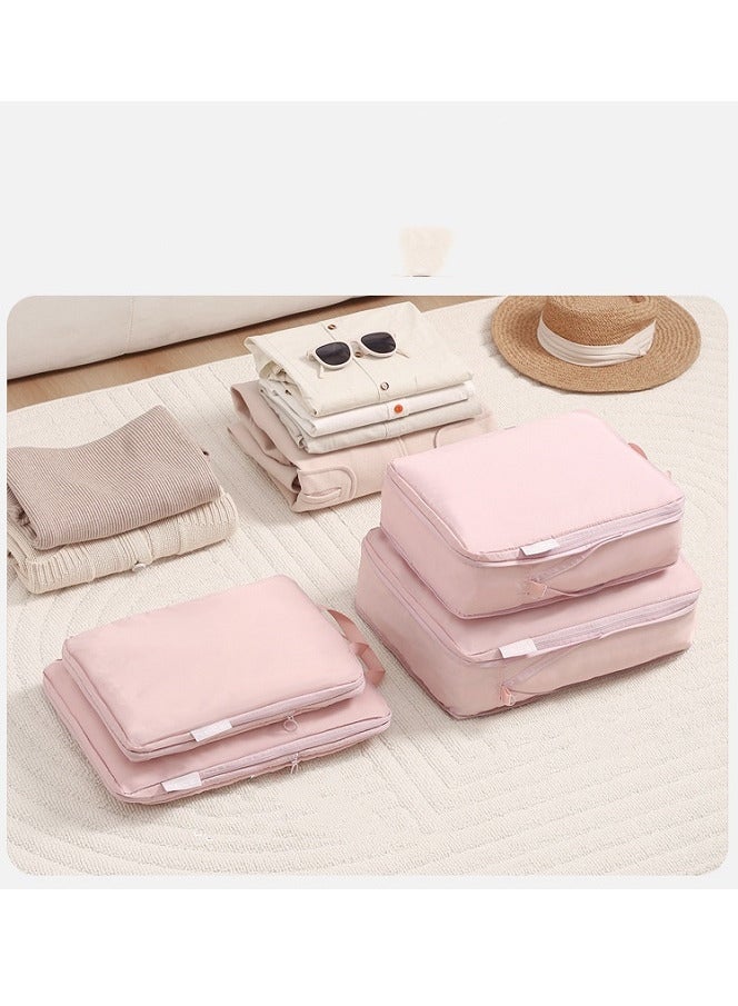 Pink Storage Bag Travel Storage Bag Six Piece Set