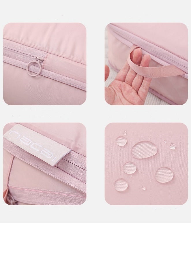 Pink Storage Bag Travel Storage Bag Six Piece Set